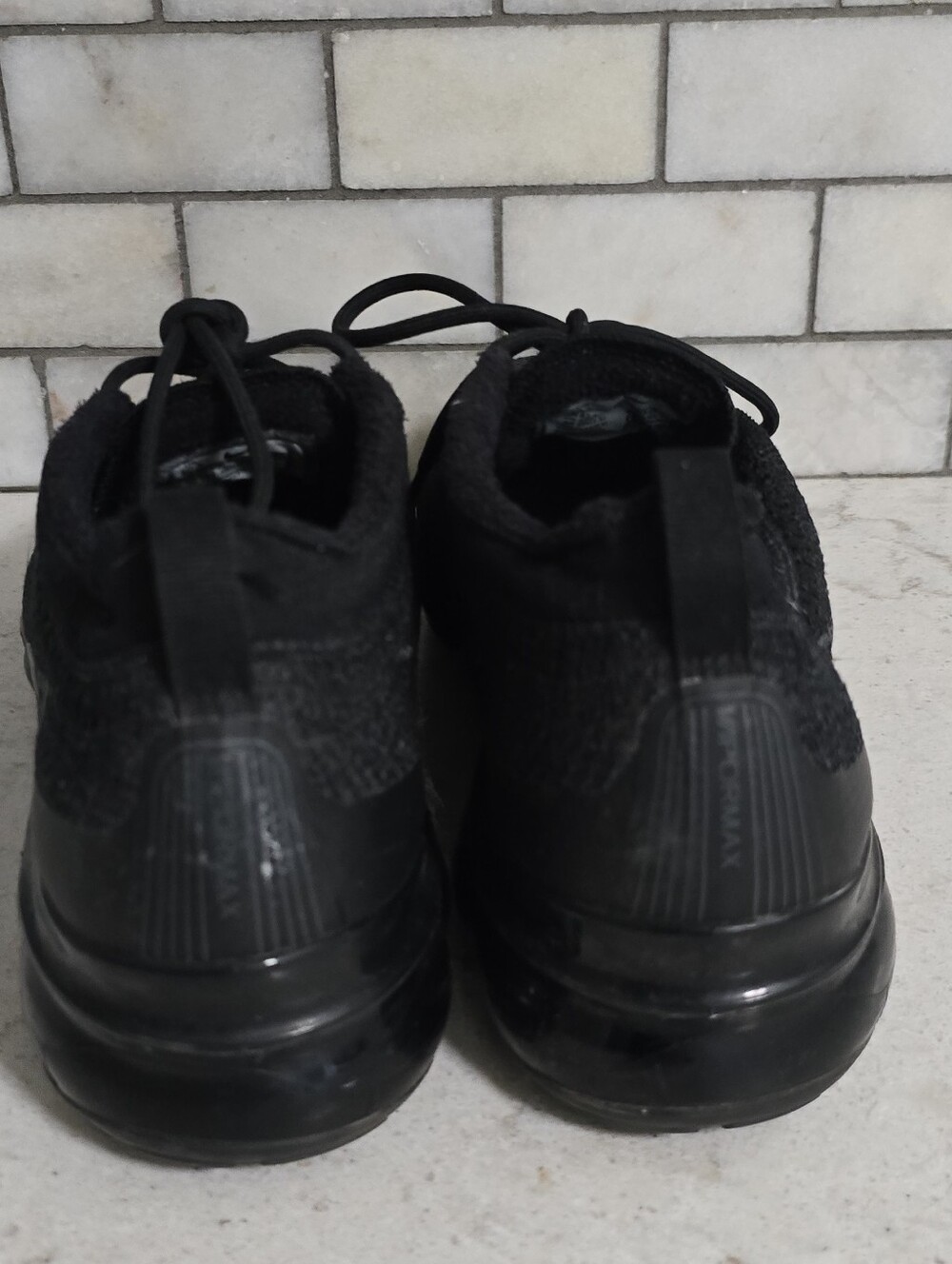Nike Air Vapor Max 2023 FlyKnit Shoes 'Triple Black' Size 10.5 - Picture 4 of 6